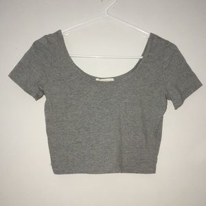forever 21 scoop neck crop top